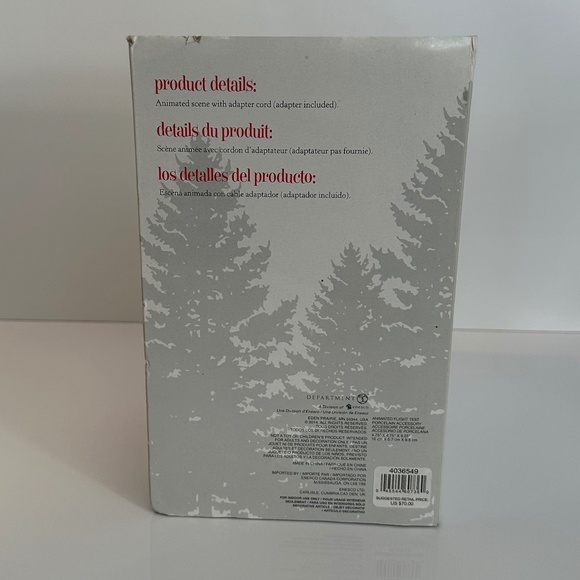 Village Department 56 North Pole Series Animated Flight Test with Box - Picture 13 of 14
